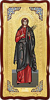 Храмовая икона в ризе Святая Стефанида в церковной лавке
