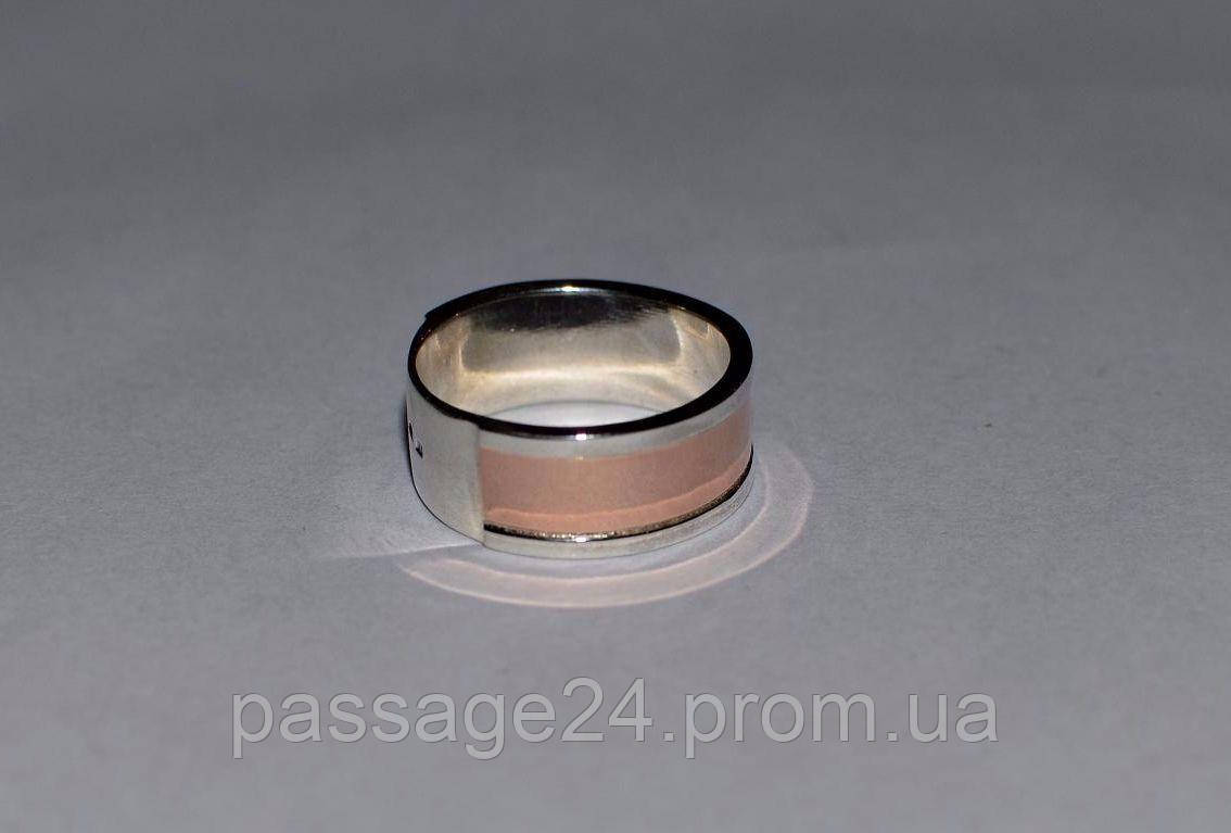 Два обручальных кольца, серебряные с золотыми накладками - фото 5 - id-p565017354