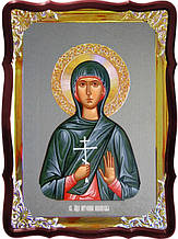 Ікона з фоном під срібло Свята Антоніна Нікейська у православному магазині