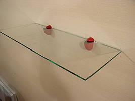 Полиця скляна пряма 5 мм прозора 60 х 25 см