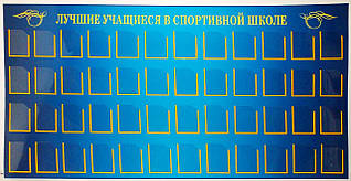 Стенд для спортивного залу "Наша гордість" Спортивна школа