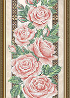 Схема на ткани под вышивку бисером Art Solo VKA3093. Розы (на бежевом)