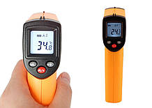 Лазерний Інфрачервоний термометр, пірометр, градусник безконтактний GM380