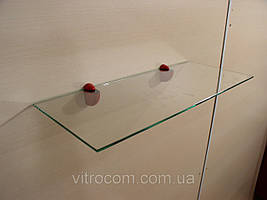 Полиця скляна пряма 5 мм прозора 50 х 20 см