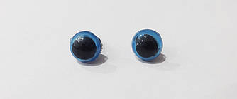 Око для іграшок на гвинті (9 мм) блакитні