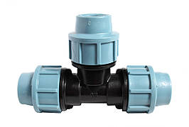 Трійник компресійний з'єднувальний 20х20х20