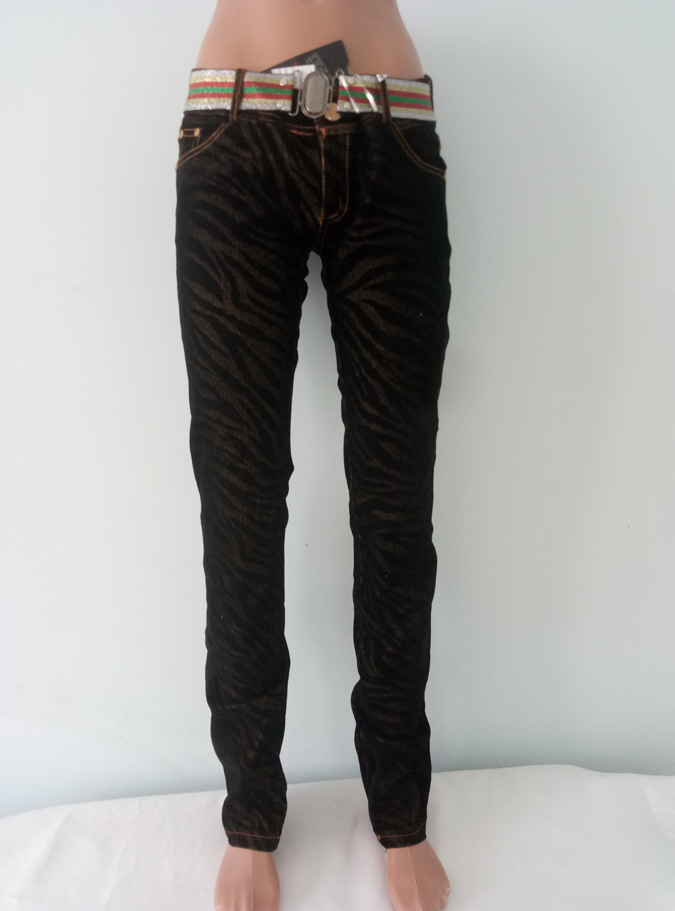 Джинси жіночі леопардові