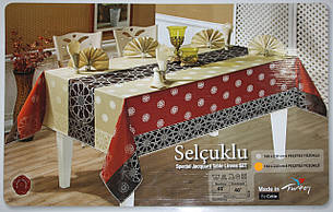 Скатертина Monalife Home Store на 8 персон з кільцями, фото 1