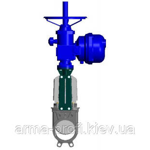 Засувка шиберна з електроприводом Tecofi VG3400-004MM Ду 65