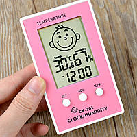 Цифровий термогігрометр/годинник для дитячої кімнати CX-201