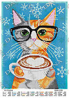 Схема для вишивання бісером DANA Кіт Стьопка 2258