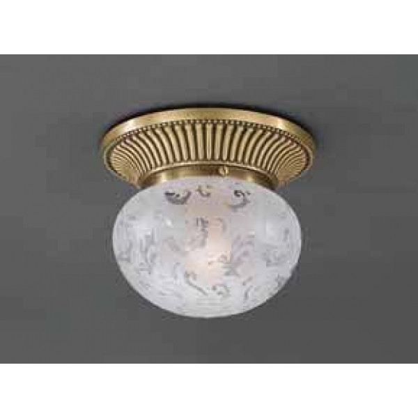 Стельовий світильник RECCAGNI ANGELO PL 7701/1 bronzo/ vetro oriente