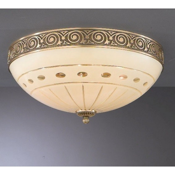 Стельовий світильник RECCAGNI ANGELO PL 7004/4 bronzo/ crema classic