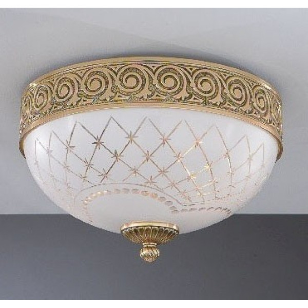 Стельовий світильник RECCAGNI ANGELO PL 7102/2 oro fr./ bianco impero