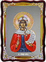 Ікона з фоном під срібло Свята Дарія в церковній крамниці