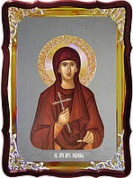 Ікона з фоном під срібло Свята Євдокія в церковній крамниці