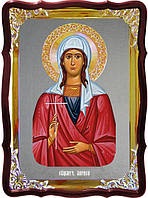 Икона под серебро Святая Лариса в православном интернет магазине