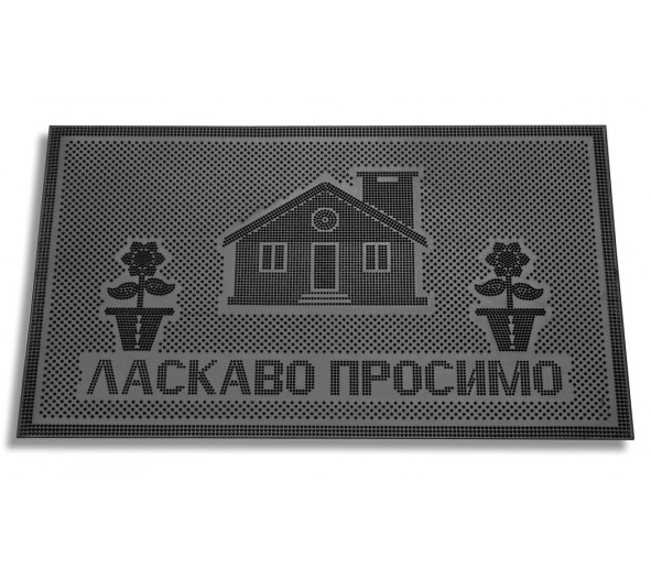 Килимок гумовий з візерунком 45*75 см