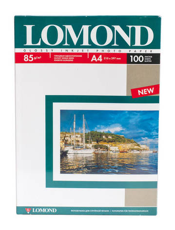 Фотопапір глянцевий Lomond А4 85 г/м, 100 аркушів Код 0102145, фото 2