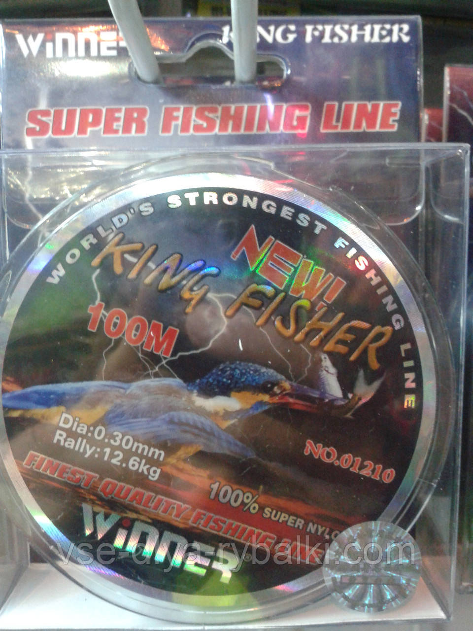 Волосінь Kingfisher 0,22 100м, фото 1