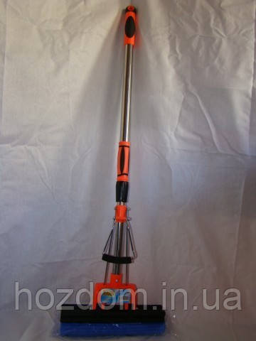 Швабра для підлоги Lux — жовтогаряча з вигином, фото 1