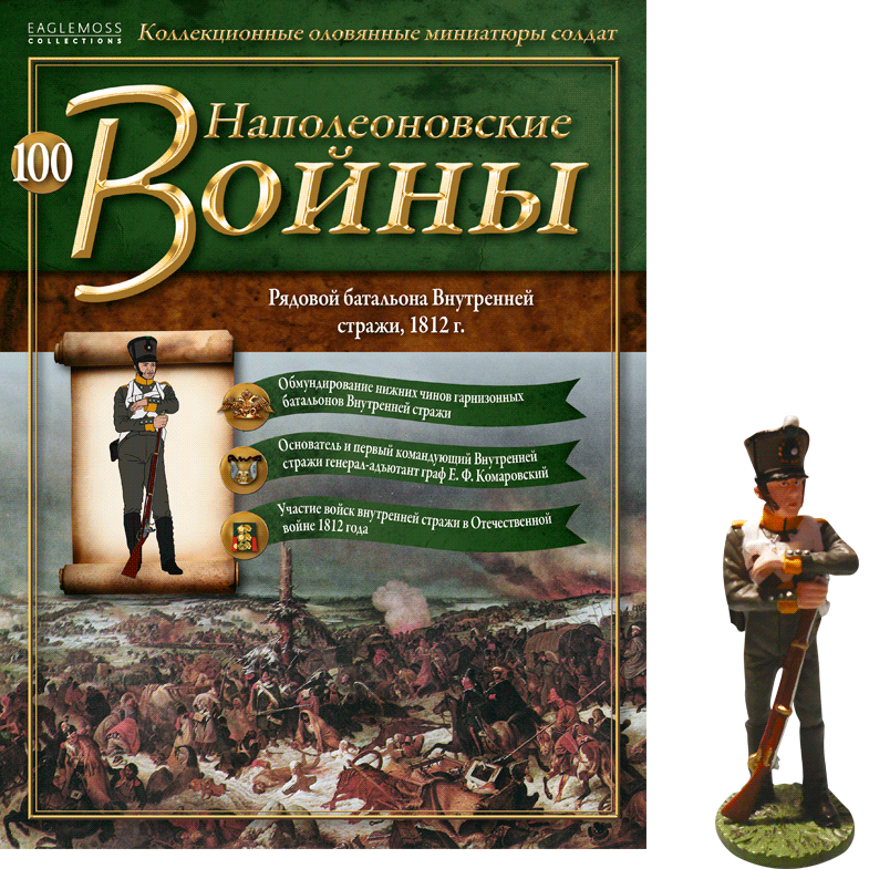 Наполеонівські війни №100 | Eaglemoss 1:32 | Рядовий батальйону Внутрішньої варти, фото 1