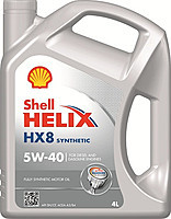 Синтетическое моторное масло Синтетика SHELL Helix HX8 (шел хеликс) 5w-40 4л - фото 1 - id-p565528659