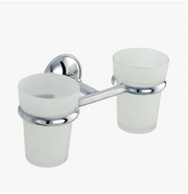 Подвійні склянки для пасти та зубних щіток, латунь