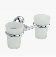 Подвійні склянки для пасти та зубних щіток, латунь