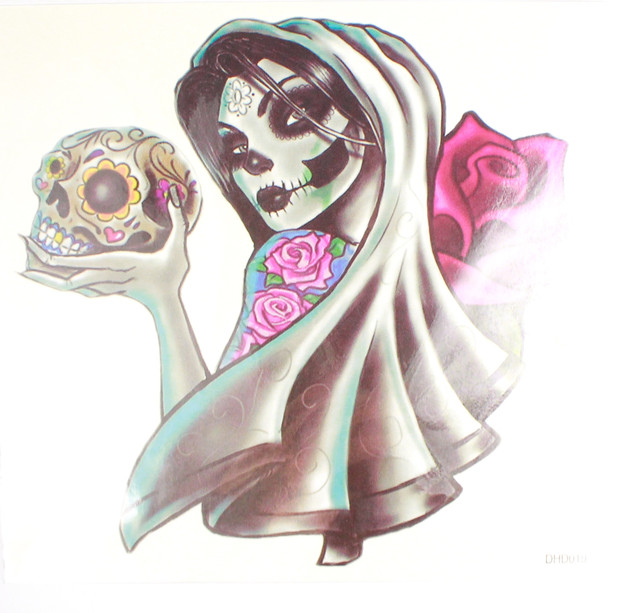 Временное тату Санта Муэрте Временное тату Санта Муэрте