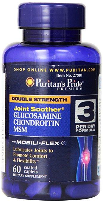 Puritan's Pride Double Strength Glucosamine Chondroitin MSM 60 caps