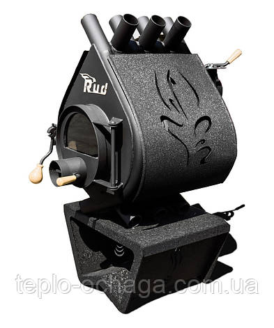 Котел Булер'ян Rud Pyrotron Кантрі 01 з обшивкою декоративний (чорна), фото 3
