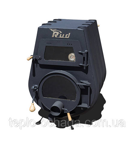Опалювальна конвекційна піч Rud Pyrotron Кантрі 01 з духовкою і варильною поверхнею Обшивка декоративна (червона), фото 1