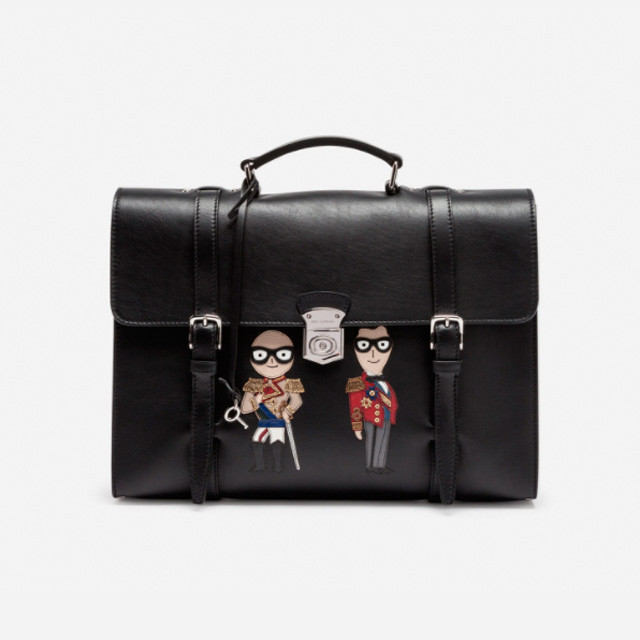 Мужской кожаный портфель Dolce&Gabbana