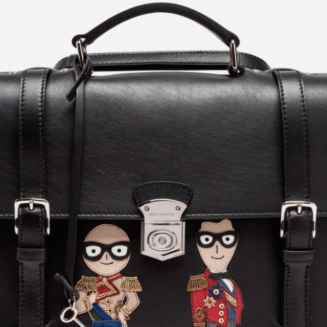 Чоловічий шкіряний портфель Dolce&Gabbana
