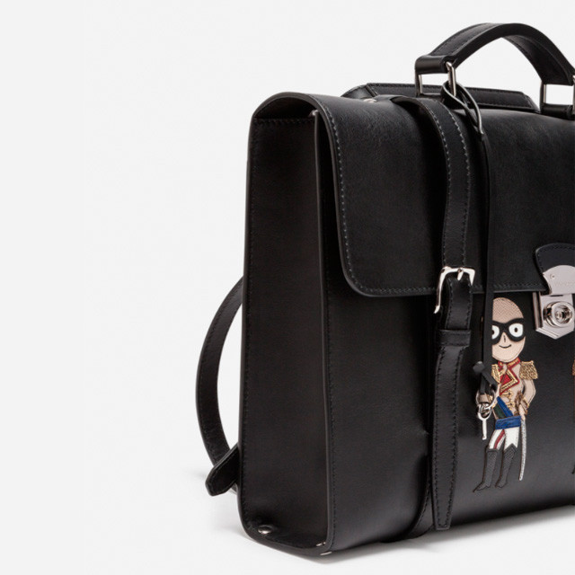 Чоловічий шкіряний портфель Dolce&Gabbana