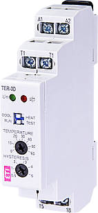 Термостат TER-3D (0...+60) AC/DC  24-240 AC/DC (1x16A_AC1)