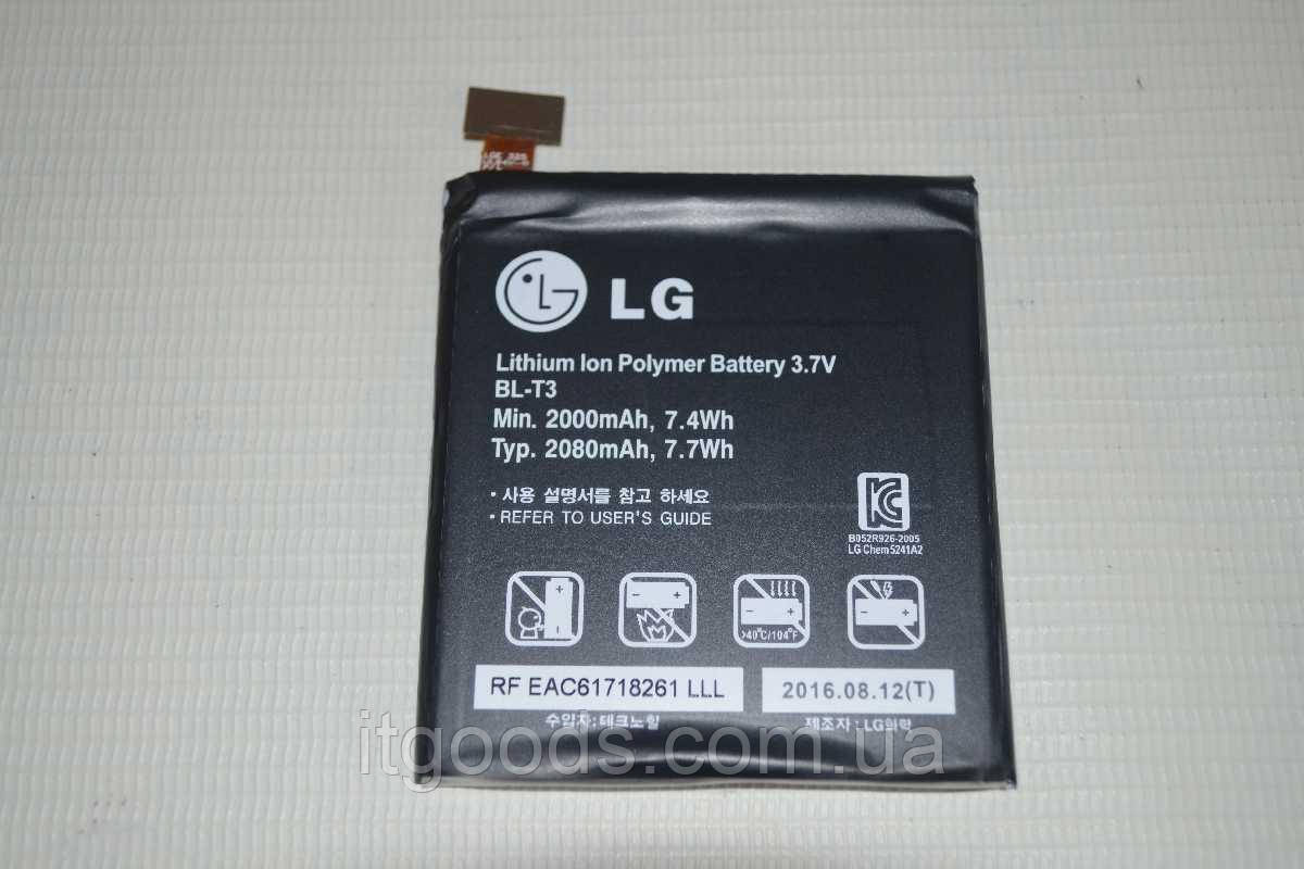 Оригінальний акумулятор BL-T3 для LG Optimus Vu F100 F100K F100L F100S P895 | Intuition VS950