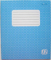 Тетрадь ФОНОВАЯ 12 листов «Мрiї збуваються» КОСАЯ ЛИНИЯ с дополнительной линией (зошит шкільний) ДЕЛЬТА