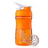 Шейкер OstroVit Bottle Sportmixer 500 ml orange/жовтогарячий