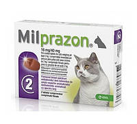Милпразон для кошек от 2 кг 16 мг/40 mg., 2 таб.