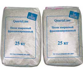 Пісок кварцовий, фракція від 0.4-0.8 мм, мішок 25 кг