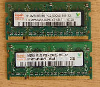 Оперативная память, Hynix, SO-DIMM, DDR2, 512Mb