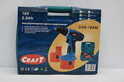 Акум.дрельCraftCAS18AM Акумуляторна дриль Craft CAS 18AM