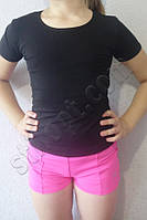 Футболка детская с коротким рукавом для гимнастики