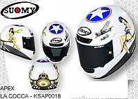 Стильный фирменный шлем Suomy APEX LA COCCA размер ХХXL