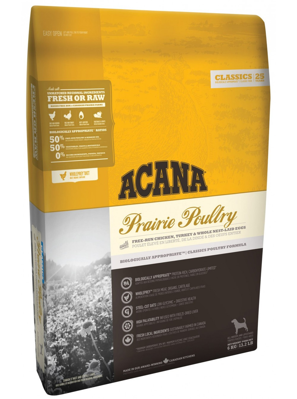 Acana (Акана) Prairie Poultry сухий корм для собак усіх порід і вікових груп з курчам, 6 кг