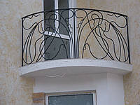 Кованое балконное ограждение, код:02024