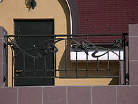 Кованое балконное ограждение, код:02043