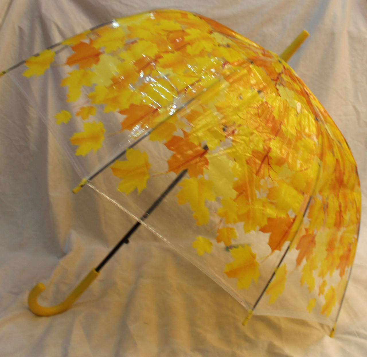 Зонт Для подростка трость полуавтомат Кленовые листья 18-3122-3 - фото 1 - id-p565728643